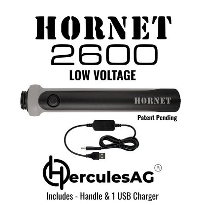 Hornet 2600 Low Voltage USB Rechargeable Livestock Prod Handle