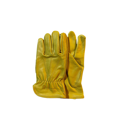 Leather Work Gloves with Palm Patch - Unlined