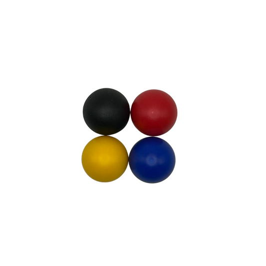 Knob pack for syringe colored balls